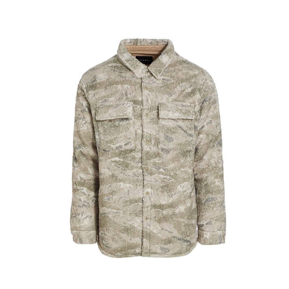 STAMPD Camo Sherpa Button-Down Digital Tiger Camo XL